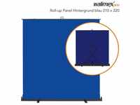 Walimex Pro Fotohintergrund Roll-up Panel Hintergrund blau 210x220