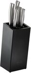 R&Ouml;SLE Messerblock Basic Line (6tlg), aus Bambusholz mit 5 Messern, ergonomische