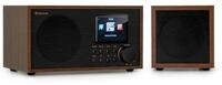 Auna Silver/Black Star Mini Radio (DAB+,FM Tuner,, 20 W, Internetradio Bluetooth
