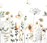 Rasch Vliestapete Bambino XIX, glatt, floral