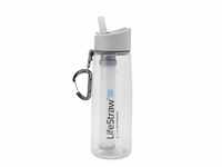 LifeStraw Trinkflasche Go 2-stufig, mit Filter grau Wasserflasche Camping