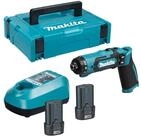 Makita Akku-Knickschrauber DF 012 DSJ 7,2 V 5,6 Nm + 2x Akku 1,5 Ah +...