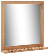 vidaXL Badspiegel vidaXL Badezimmerspiegel 60&times;12&times;62 cm Walnuss Massivholz