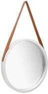 vidaXL Spiegel 50 cm Wandspiegel Dekoration rund H&auml;ngespiegel mit Riemen 50 cm
