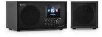 Auna Silver/Black Star Mini Radio (DAB+,FM Tuner,, 20 W, Internetradio Bluetooth