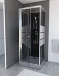 Marwell Komplettdusche Dusy, BxT: 70x70 cm, Einscheibensicherheitsglas, inkl.