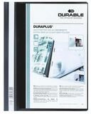 DURABLE Hefter Duraplus, Format DIN A4+, &uuml;berbreit mit Klarsicht- und...