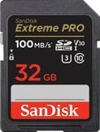 Sandisk Extreme PRO 32GB Speicherkarte (32 GB, UHS Class 3, 100 MB/s