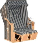 SunnySmart Strandkorb Rustikal 50 Plus, BxTxH: 120x80x160 cm, Halblieger, (OTTOs