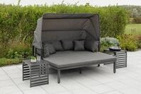 MERXX Gartenlounge-Set Argos Insel, 3er Set, aus Aluminium, mit 2 Beistelltischen,