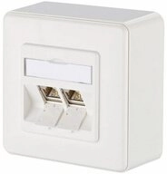 Metz Connect E-DAT modul 2 Port AP Cat.6A 1309120002-E Netzwerk-Adapter, Modulf&auml;hig