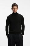 HUGO Rollkragenpullover San Thomas-M aus Merinowolle, regular fit