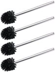 WENKO WC-Reinigungsb&uuml;rste, (Set, 4-tlg), WC-B&uuml;rste mit Edelstahlstiel und