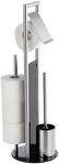 WENKO WC-Garnitur Ravina, Stand WC-Garnitur, Toilettenpapierhalter,...