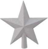 Kaemingk Christbaumspitze, Christbaumspitze Stern mit Glitzer 19cm Kunststoff -