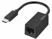 Hama Netzwerk-Adapter, USB-C-Stecker - LAN/Ethernet-Buchse, Gigabit...