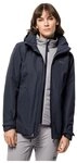 Jack Wolfskin Winterjacke Bergland 3in1 (sehr warm, wasser-und winddicht) graphitgrau