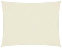 vidaXL Sonnensegel Sonnensegel Oxford-Gewebe Rechteckig 2x3 m Creme, (1-tlg)
