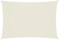 vidaXL Sonnensegel Sonnensegel Oxford-Gewebe Rechteckig 2,5x4,5 m Creme, (1-tlg)