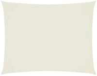 vidaXL Sonnensegel Sonnensegel Oxford-Gewebe Rechteckig 3x4 m Creme, (1-tlg)