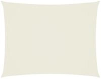 vidaXL Sonnensegel Sonnensegel Oxford-Gewebe Rechteckig 3x4,5 m Creme, (1-tlg)