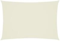 vidaXL Sonnensegel Sonnensegel Oxford-Gewebe Rechteckig 3x5 m Creme, (1-tlg)