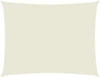 vidaXL Sonnensegel Sonnensegel Oxford-Gewebe Rechteckig 3,5x4,5 m Creme, (1-tlg)