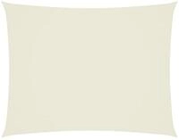 vidaXL Sonnensegel Sonnensegel Oxford-Gewebe Rechteckig 3,5x5 m Creme, (1-tlg)