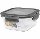 LOCK & LOCK Teedose Box "Boroseal" 0,5 l quadratisch 14 x 14 x 9,7 cm, transparent,