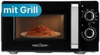 ProfiCook Mikrowelle MWG 1208, Mikrowelle mit Grill, 900 Watt, 17 Liter