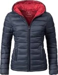 Marikoo Steppjacke Luci modische Damen &Uuml;bergangsjacke mit gro&szlig;er Kapuze