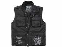 Brandit Steppweste Brandit Herren Motörhead Ranger Vest (1-tlg), schwarz