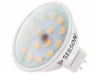 SEBSON LED-Leuchtmittel LED Lampe GU5.3 / MR16 warmweiß 5W 380lm 12V DC...
