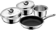 WMF Topf-Set Click&Serve Kochgeschirr Set, 7-teilig, Cromargan Edelstahl rostfrei
