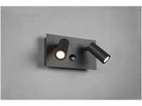 Trio LED-Spot Tunga anthrazit 2x3,5W/840lm IP54 mit mit Bewegungsmelder...