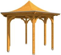 Skanholz Holzpavillon Versailles, BxTxH: 418x360x332 cm, inkl. Aufschraubstutzen
