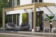 Skanholz Terrassendach Novara, BxT: 450x359 cm, Bedachung Doppelstegplatten,...
