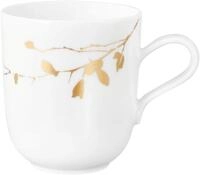 Seltmann Weiden Becher Kaffeebecher LIBERTY GOLDEN ROSE, Wei&szlig;, &Oslash; 8,5 cm,...
