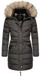 Navahoo Steppmantel Paula stylischer Winter Parka m. edlem Fellimitat