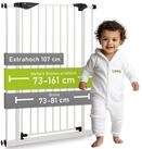 BOMI T&uuml;rschutzgitter Kinderschutzgitter extra hoch, ohne Bohren, Mira 73-161 cm