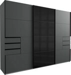 Wimex Schwebet&uuml;renschrank Saigon, Kleiderschrank mit Schiebet&uuml;r mit Glaselementen,