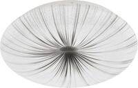 EGLO Deckenleuchte NIEVES Deckenlampe, Kristalleffekt, wei&szlig;, silber,...