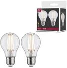 Paulmann LED-Filament Filament 230V LED Birne E27 2x806lm 2x7W 2700K Klar, E27,...