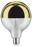 Paulmann LED-Leuchtmittel G125 Kopfspiegel 600lm 2700K 6,5W 230V schwarz matt,...