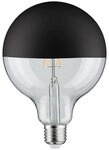 Paulmann LED-Leuchtmittel G125 Kopfspiegel 600lm 2700K 6,5W 230V schwarz matt,...