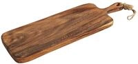 ZASSENHAUS Servierbrett Griff-/Servierbrett Akazienholz 60&nbsp;x&nbsp;20&nbsp;cm, Akazienholz,