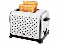 Team Kalorik Toaster TKG TO 1045 WBD N, 2 extra breite Schlitze, für 2...