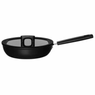 Fiskars Schmorpfanne Hard Face Schwarz 2.8 L &Oslash; 26 cm, Aluminium