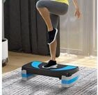 HOMCOM Stepper Steppbrett h&ouml;henverstellbar mit 3 Stufen (10/15/20 cm) (Fitness