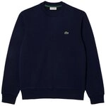 Lacoste Sweatshirt Pullover Sweatshirt aus aufgerauter Baumwolle mit (1-tlg)
